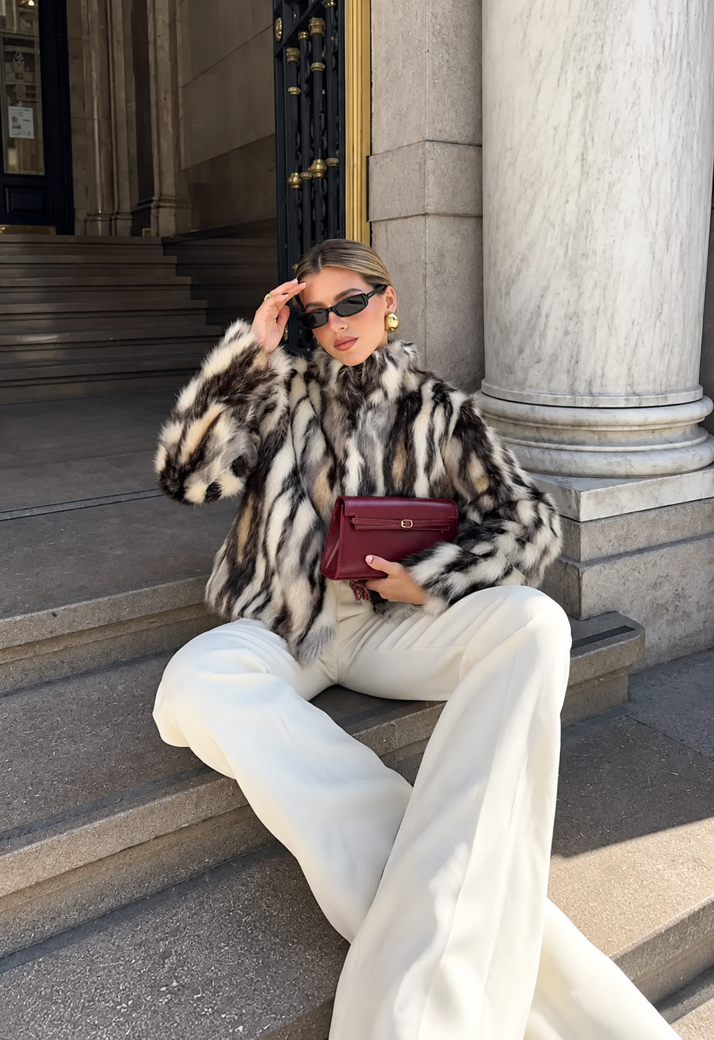 Faux Fur Statement Jacket