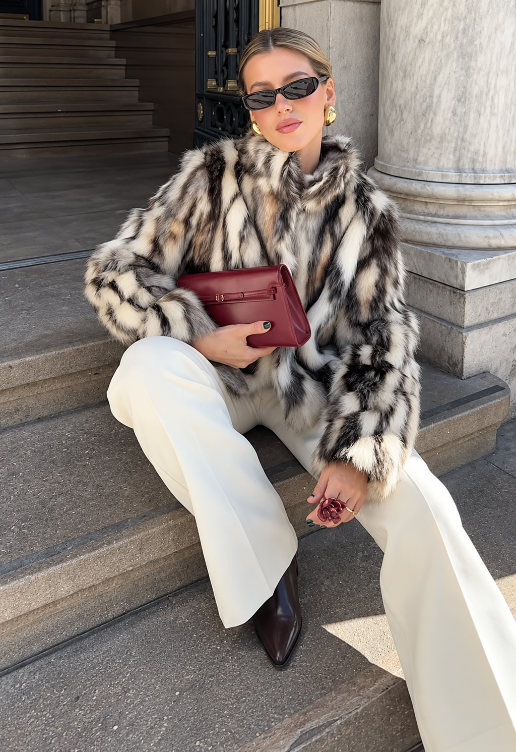 Faux Fur Statement Jacket