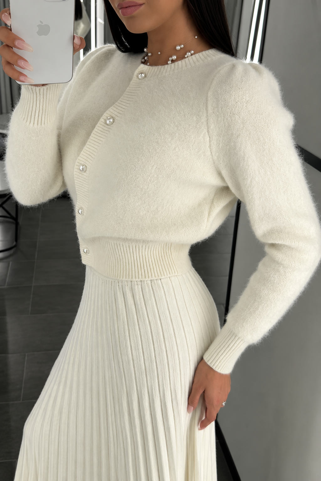 Soft Knit Button-Up Cardigan