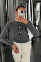 Soft Knit Button-Up Cardigan
