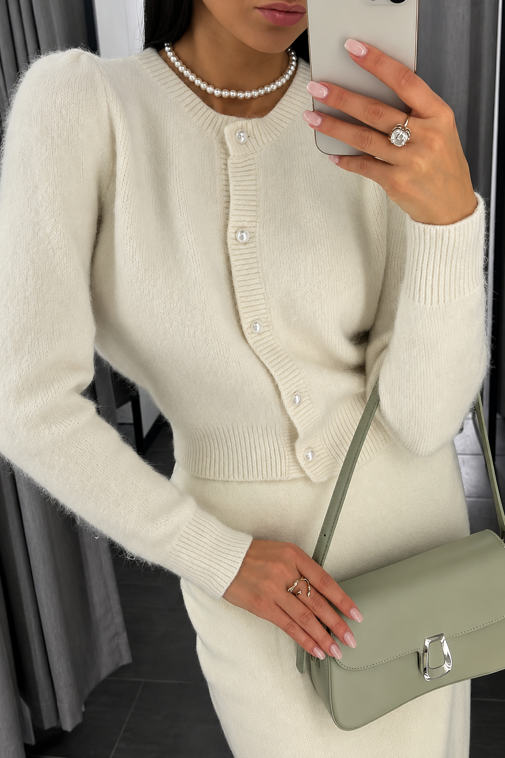 Soft Knit Button-Up Cardigan