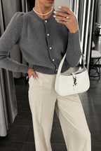 Soft Knit Button-Up Cardigan