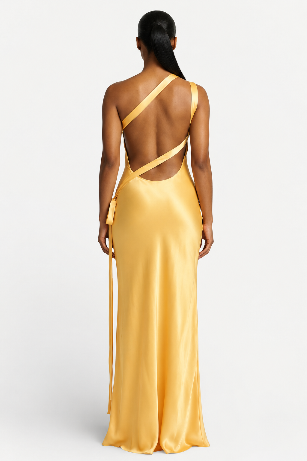 Golden Hour Asymmetric Maxi Dress