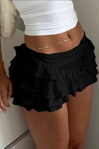 Layered Ruffle Mini Skirt