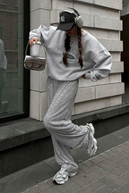 Sequin Wide-Leg Trousers