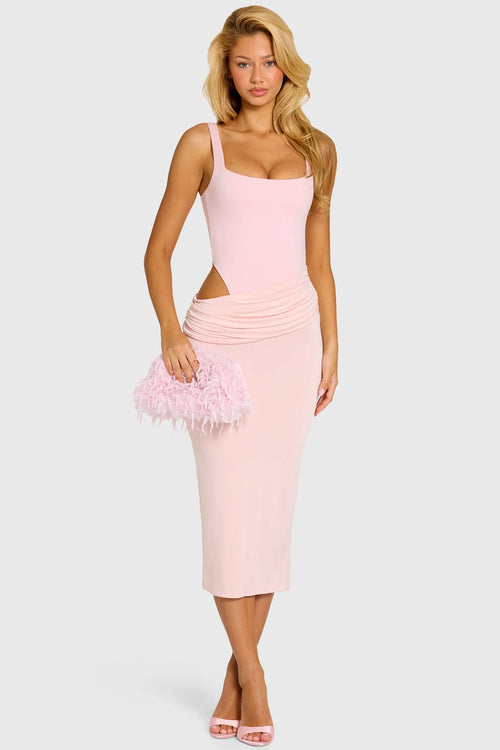 Ruched Midi Dress